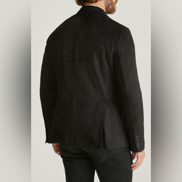 NWT Robert Graham Faux Suede Blazer Black XXL $328 MSRP - Picture 2 of 6